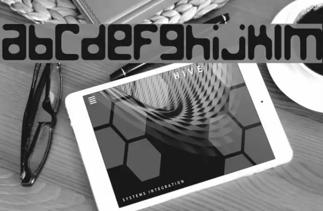 Jed the Humanoid Font examples