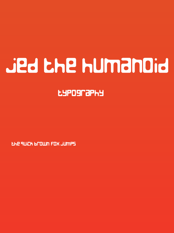 Jed the Humanoid Poster
