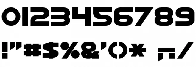 Jedi Normal Font OTHER CHARS