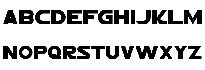 Jedi Normal Font LOWERCASE