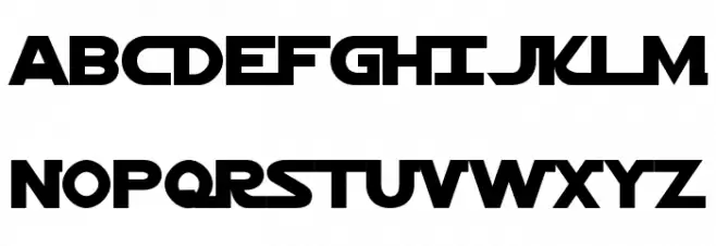 Jedi Solid Normal Schriftart Groß