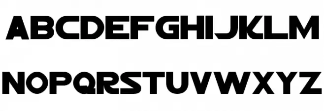 Jedi Solid Normal Font LOWERCASE