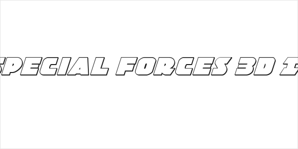Jedi Special Forces 3D Italic Logo