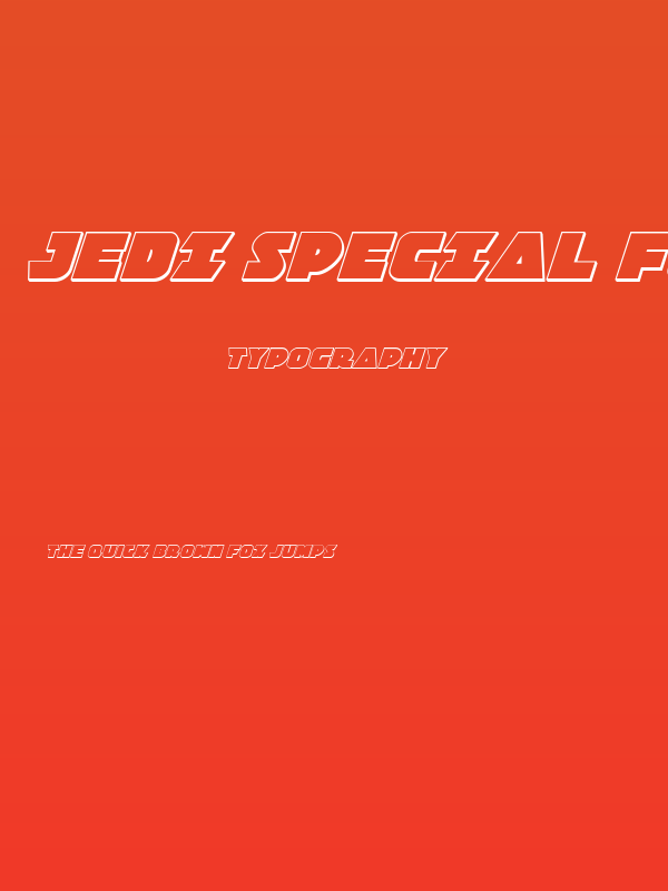 Jedi Special Forces 3D Italic Poster