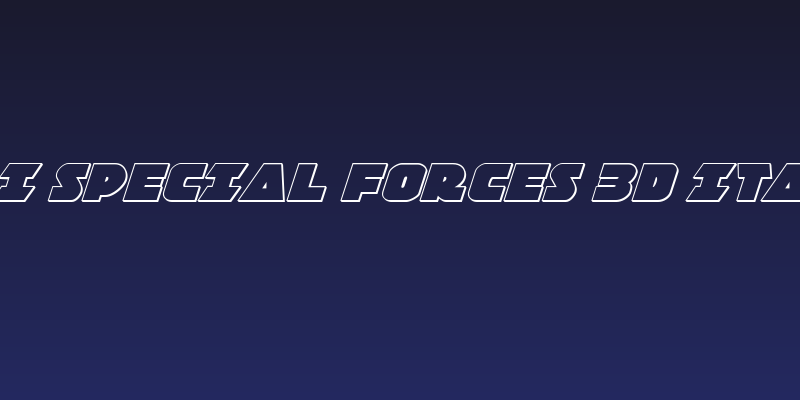 Jedi Special Forces 3D Italic Social Header