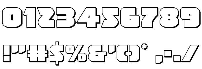 Jedi Special Forces 3D Regular Font OTHER CHARS
