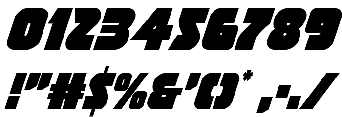 Jedi Special Forces Condensed Italic Font OTHER CHARS