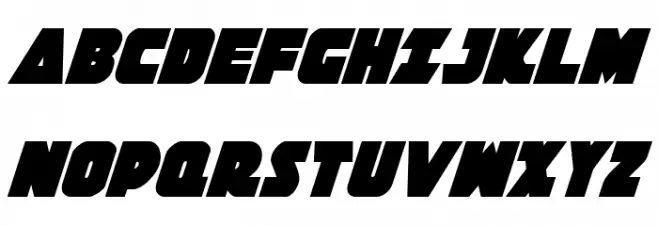 Jedi Special Forces Condensed Italic Polices MAJUSCULES