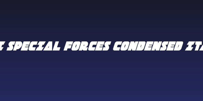 Jedi Special Forces Condensed Italic Social Header