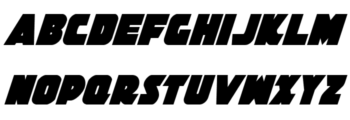 Jedi Special Forces Condensed Italic Font LOWERCASE