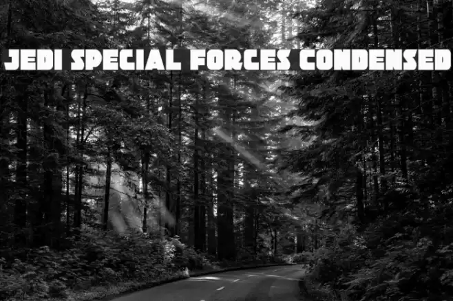 Jedi Special Forces Condensed Font examples