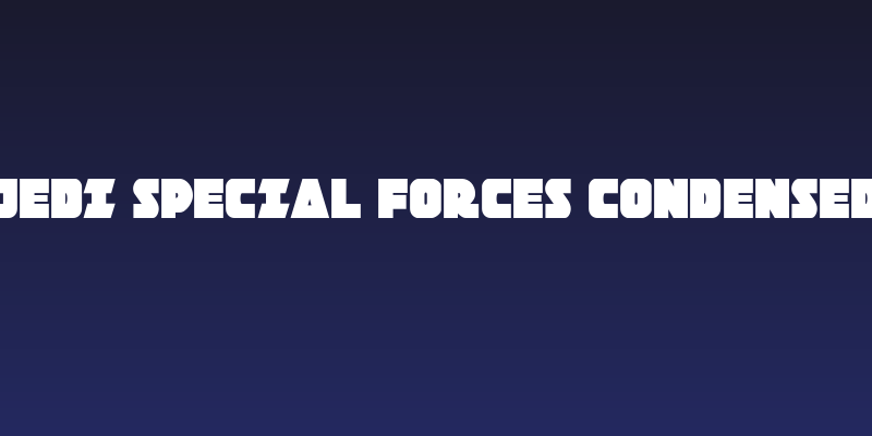 Jedi Special Forces Condensed Social Header