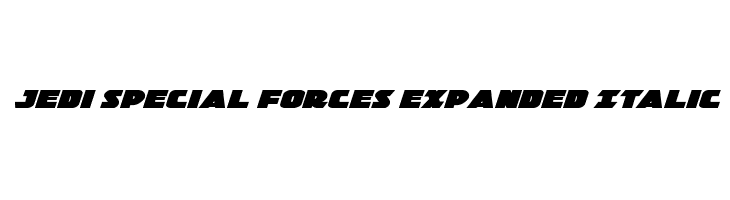 Jedi Special Forces Expanded Italic Font