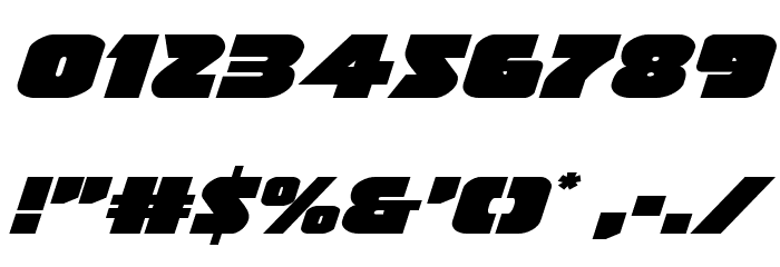 Jedi Special Forces Expanded Italic Font OTHER CHARS