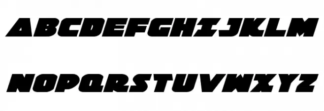 Jedi Special Forces Expanded Italic Polices MAJUSCULES