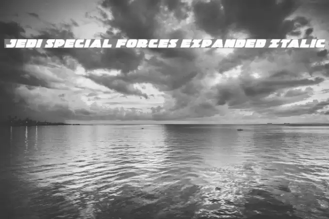 Jedi Special Forces Expanded Italic フォント examples