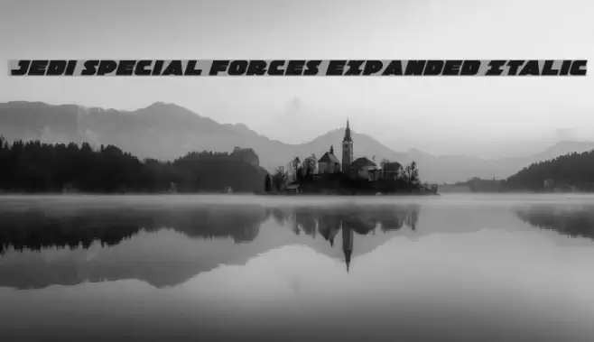 Jedi Special Forces Expanded Italic フォント examples