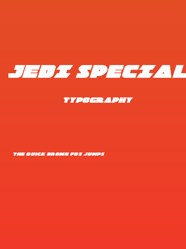 Jedi Special Forces Expanded Italic Poster