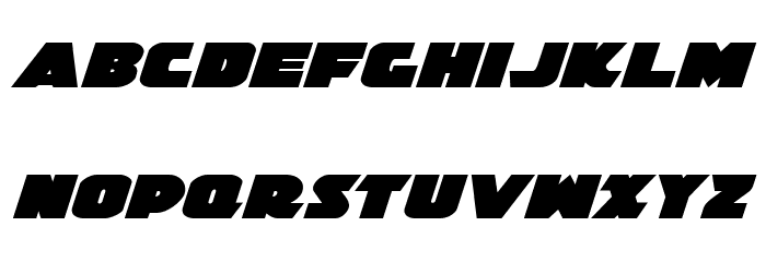 Jedi Special Forces Expanded Italic Font LOWERCASE