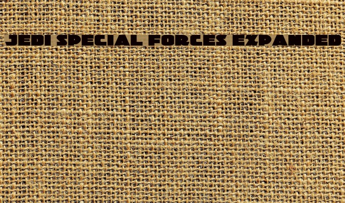 Jedi Special Forces Expanded Font examples