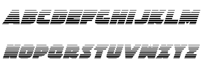 Jedi Special Forces Gradient Italic Font LOWERCASE