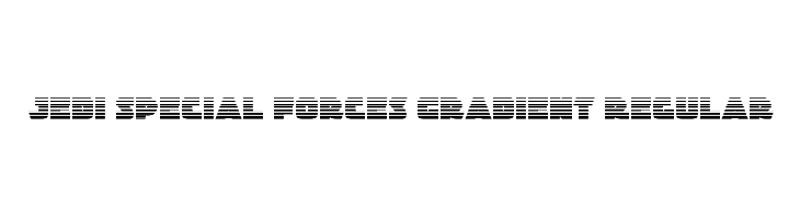 Jedi Special Forces Gradient Regular Font