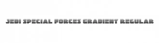 Jedi Special Forces Gradient Regular  Frei Schriftart Herunterladen