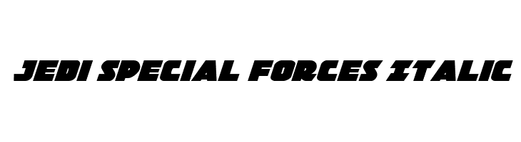 Jedi Special Forces Italic  免费字体下载