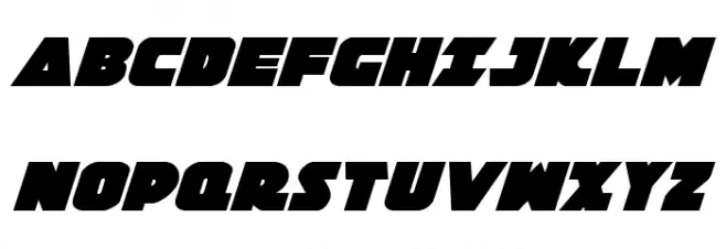 Jedi Special Forces Italic Polices MAJUSCULES