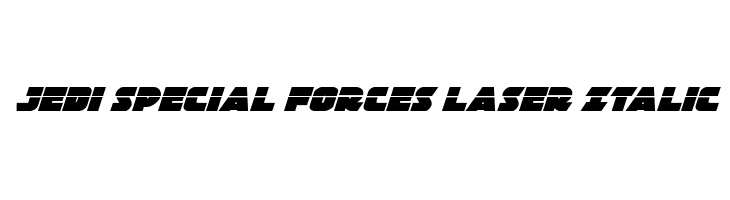 Jedi Special Forces Laser Italic Font
