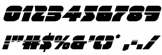 Jedi Special Forces Laser Italic Schriftart Anderer Schreiben