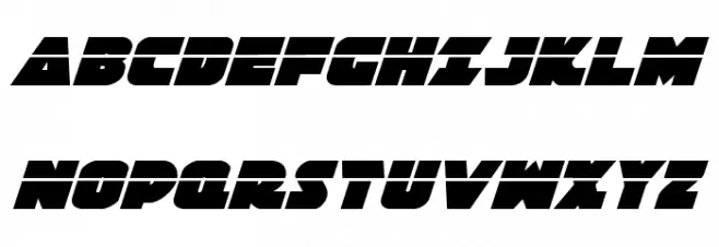 Jedi Special Forces Laser Italic Fuentes MAYÚSCULAS