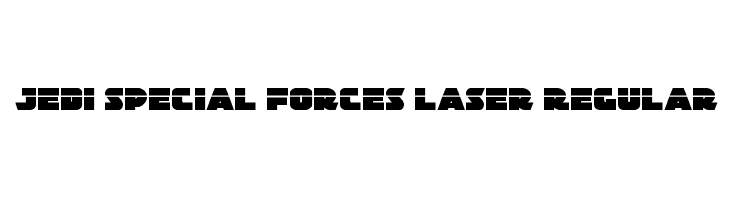 Jedi Special Forces Laser Regular Font