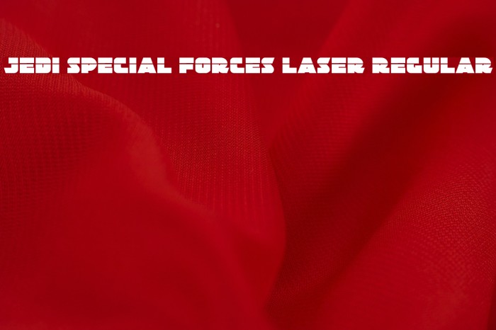 Jedi Special Forces Laser Regular Font examples