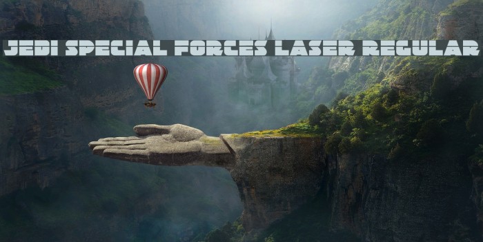 Jedi Special Forces Laser Regular Font examples