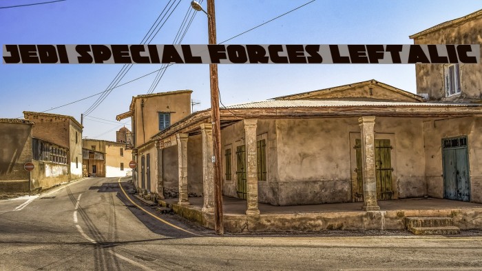 Jedi Special Forces Leftalic Font examples