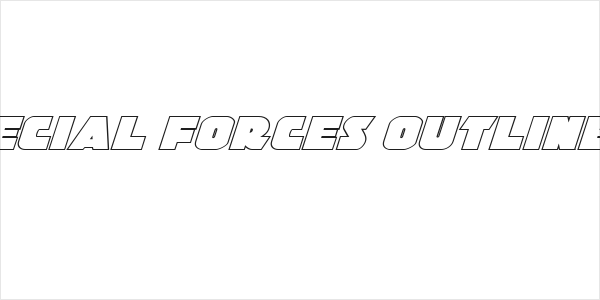 Jedi Special Forces Outline Italic Logo