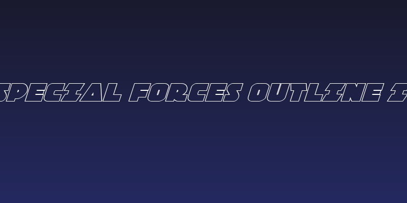 Jedi Special Forces Outline Italic Social Header