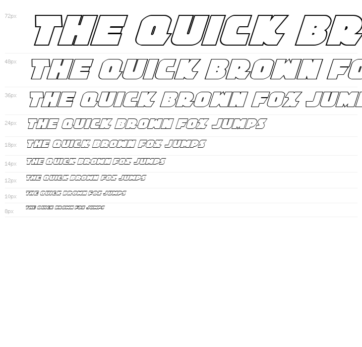 Jedi Special Forces Outline Italic Waterfall