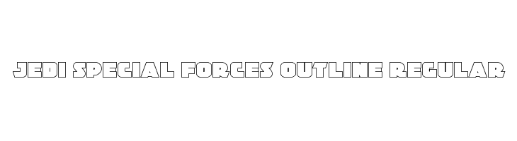 Jedi Special Forces Outline Regular  Descarca Fonturi Gratis