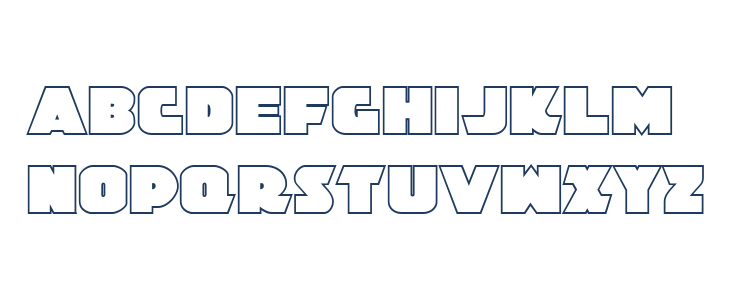 Jedi Special Forces Outline Regular Lowercase