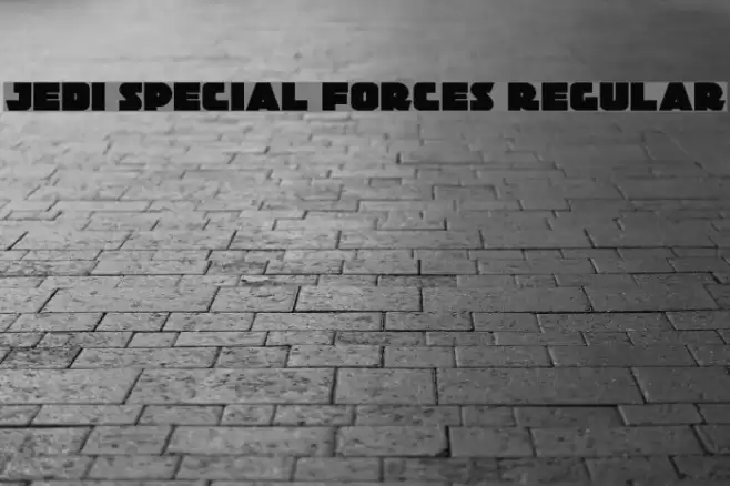 Jedi Special Forces Regular Font examples