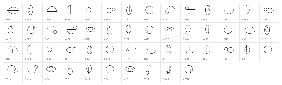 Jedi Symbol Character Map
