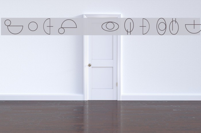 Jedi Symbol Font examples