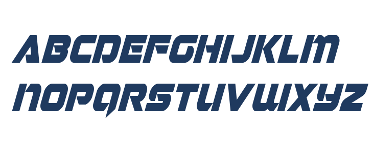 Jeebra Condensed Italic Lowercase