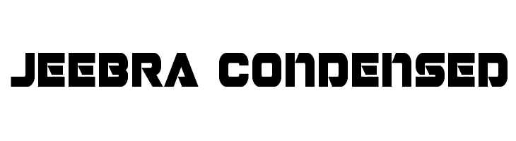 Jeebra Condensed  免费字体下载
