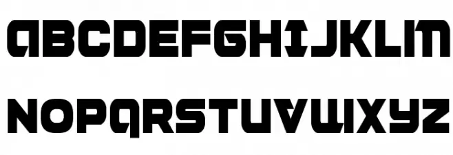 Jeebra Condensed Schriftart Groß