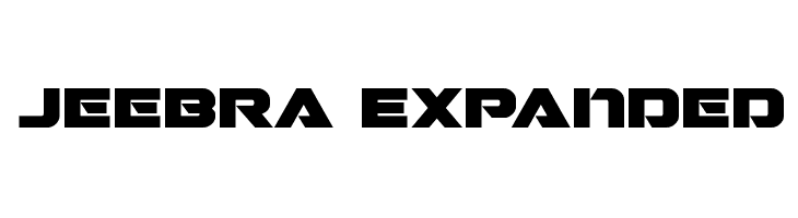 Jeebra Expanded  Frei Schriftart Herunterladen