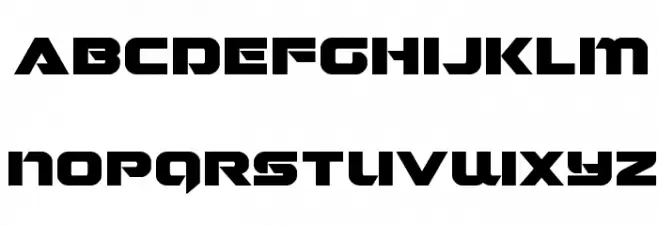 Jeebra Expanded フォント 小文字