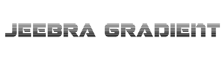 Jeebra Gradient  नि: शुल्क फ़ॉन्ट्स डाउनलोड